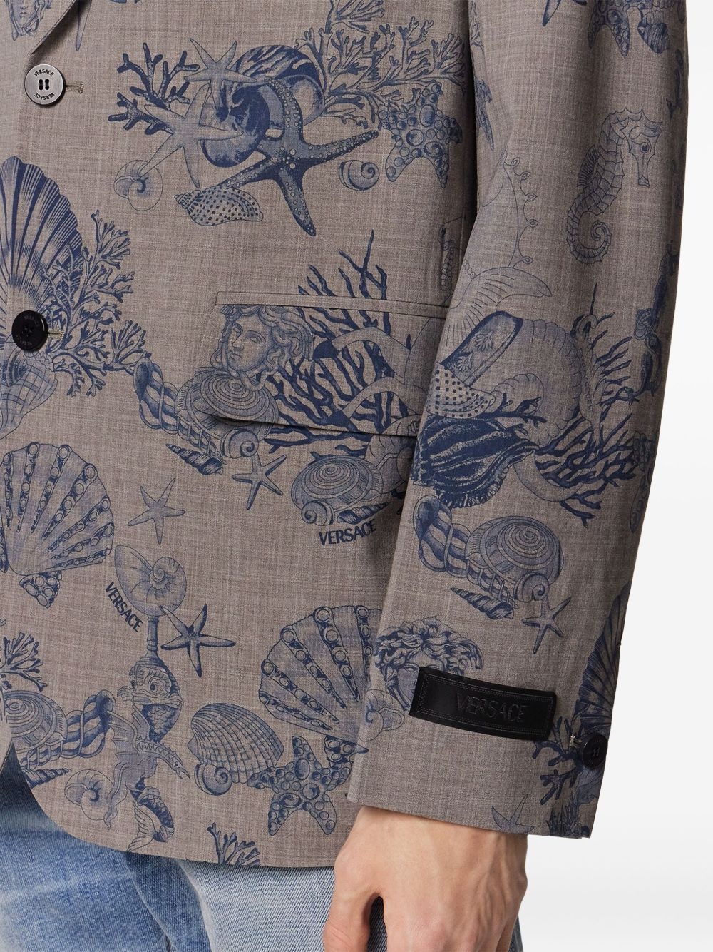 Coral Theatre single-breasted wool blazer - 5