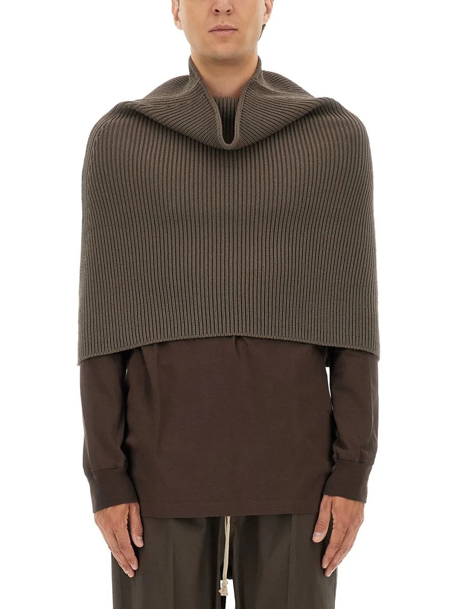 Rick Owens Knitted Cape - 1