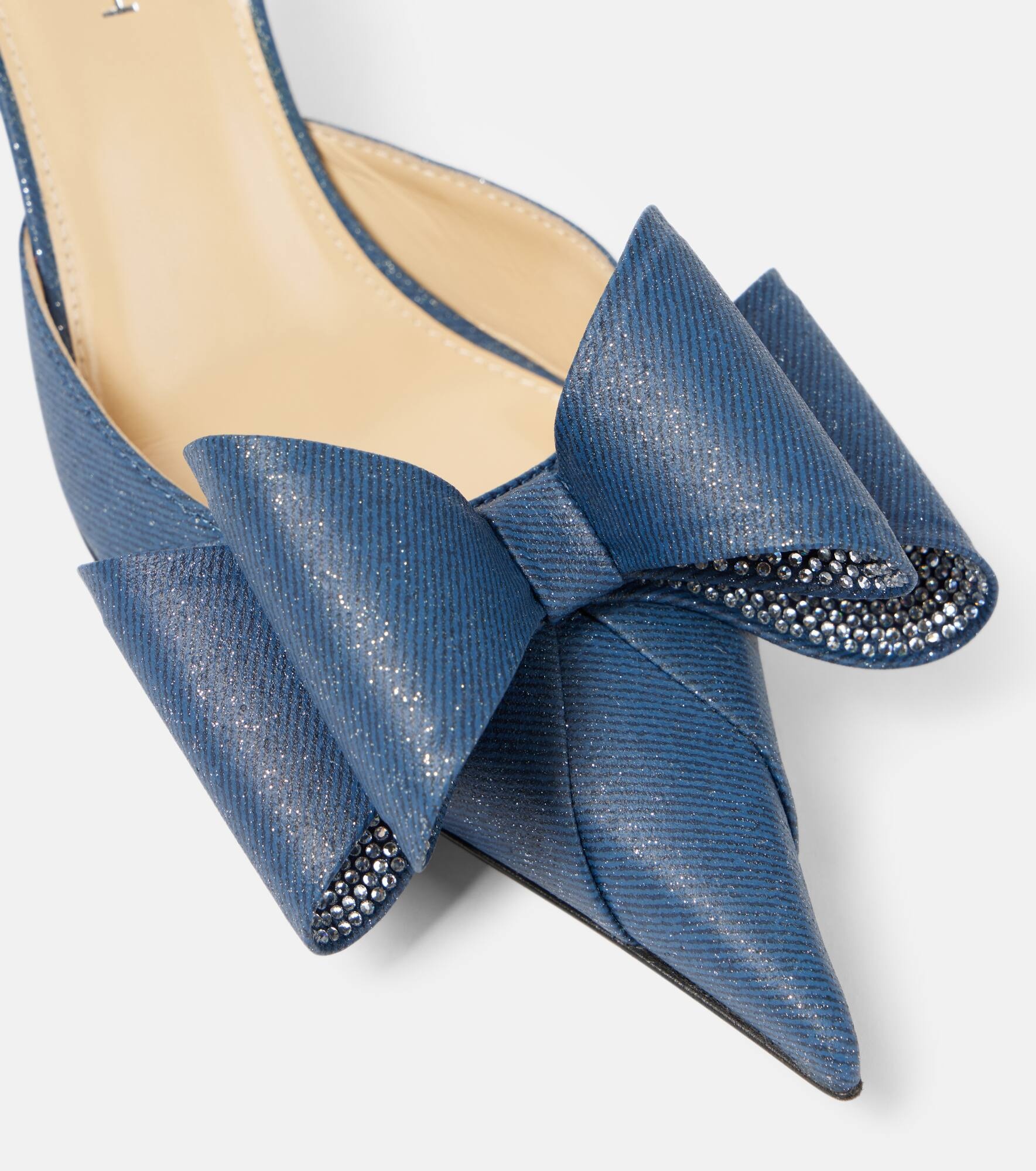 Le Cadeau 65 denim slingback pumps - 5