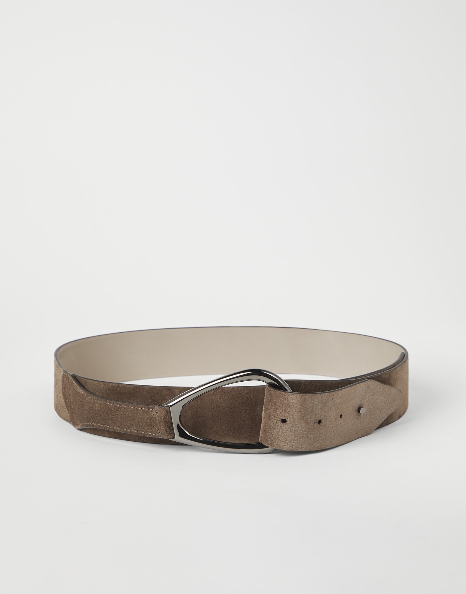 Calfskin suede belt - 1