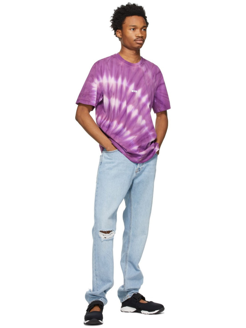 MSGM Purple Tie-Dye T-Shirt outlook