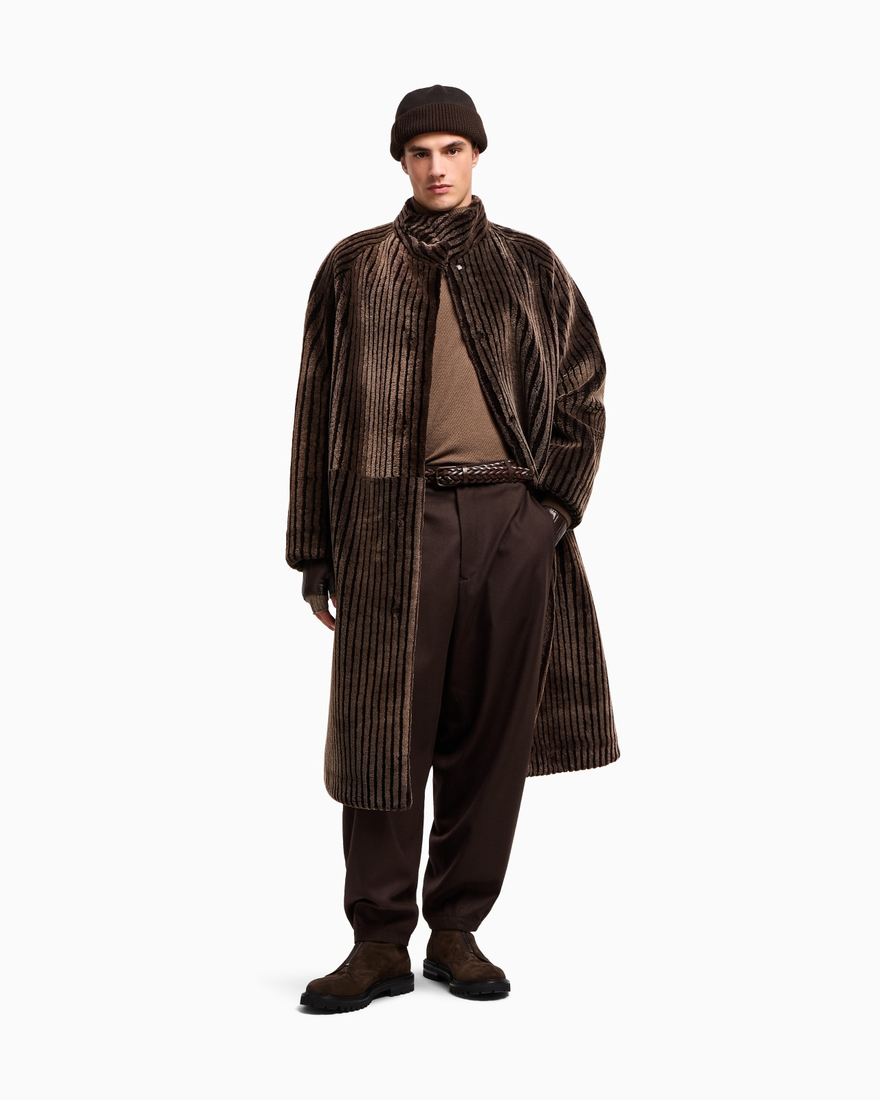 FLAT-FRONT TROUSERS IN LIGHTWEIGHT WOOL CLOTH - 2