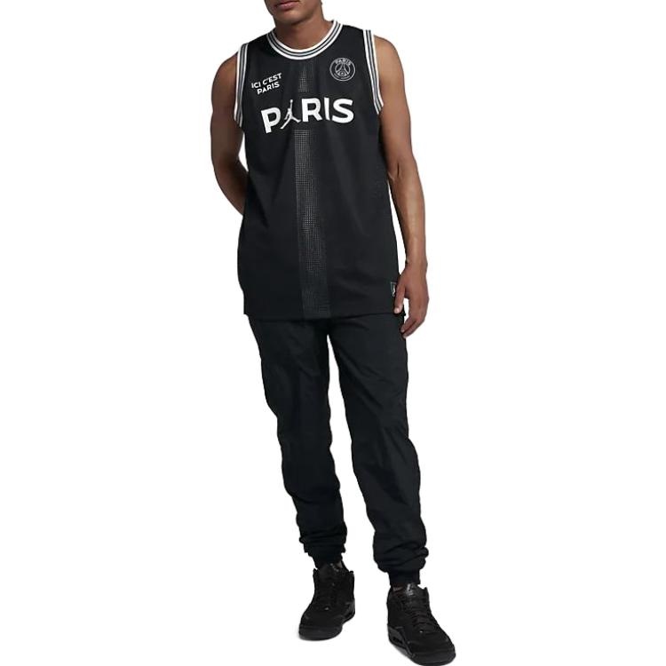 Air Jordan x PSG Ici Cest Paris Jersey 'Black' BQ4207-010 - 2