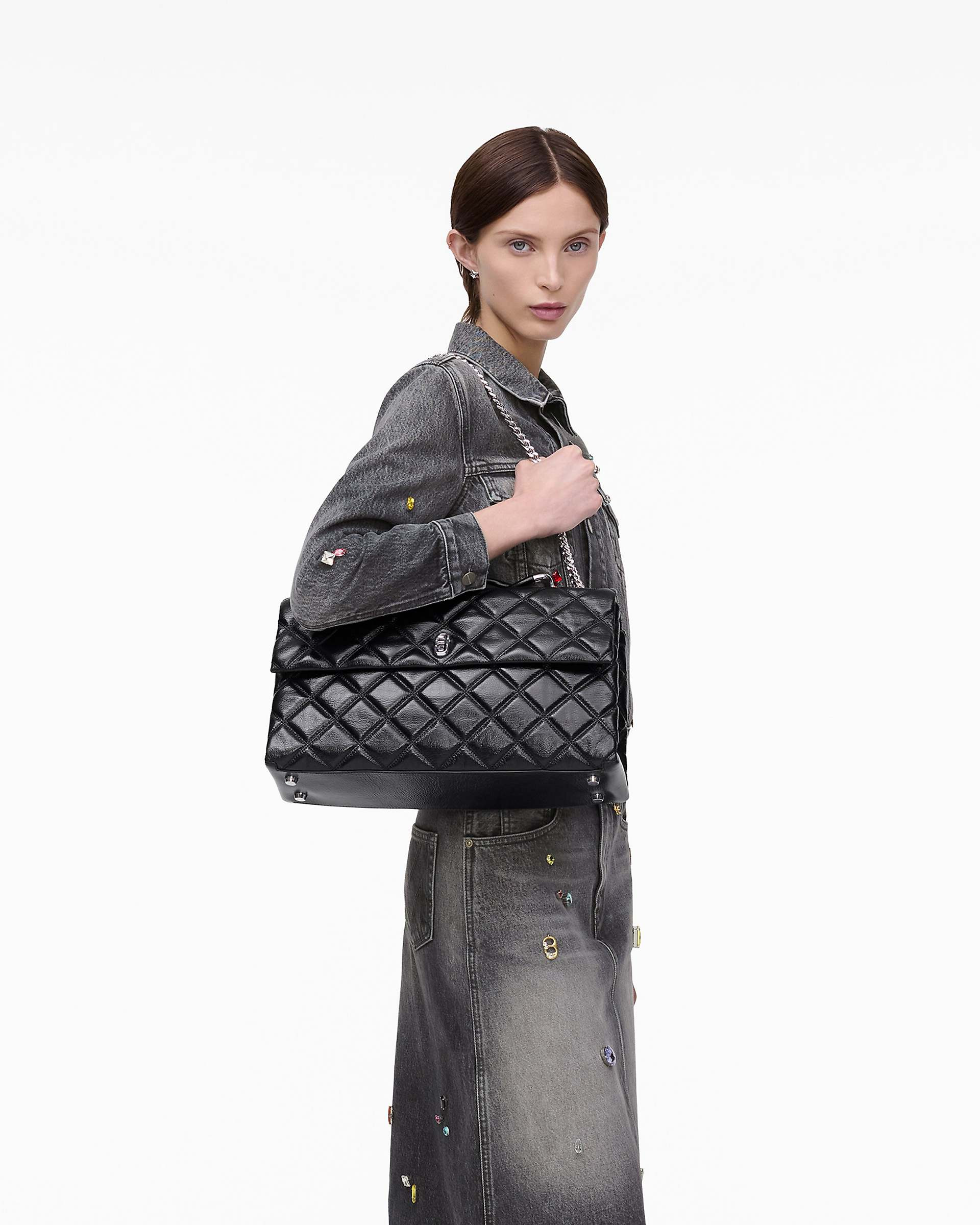 THE QUILTED XL DUAL CONVERTIBLE SHOULDER BAG - 2