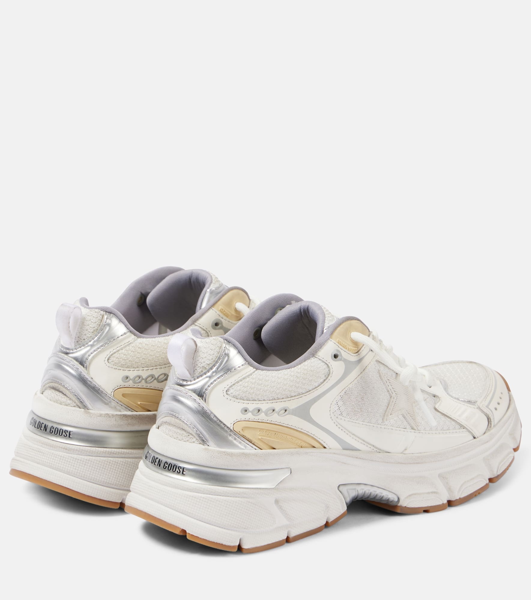 Lightstar leather and mesh sneakers - 2