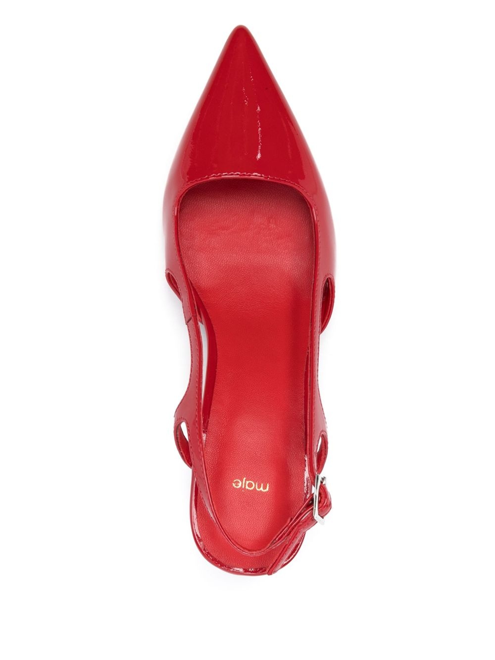 70mm patent- leather slingback pumps - 4