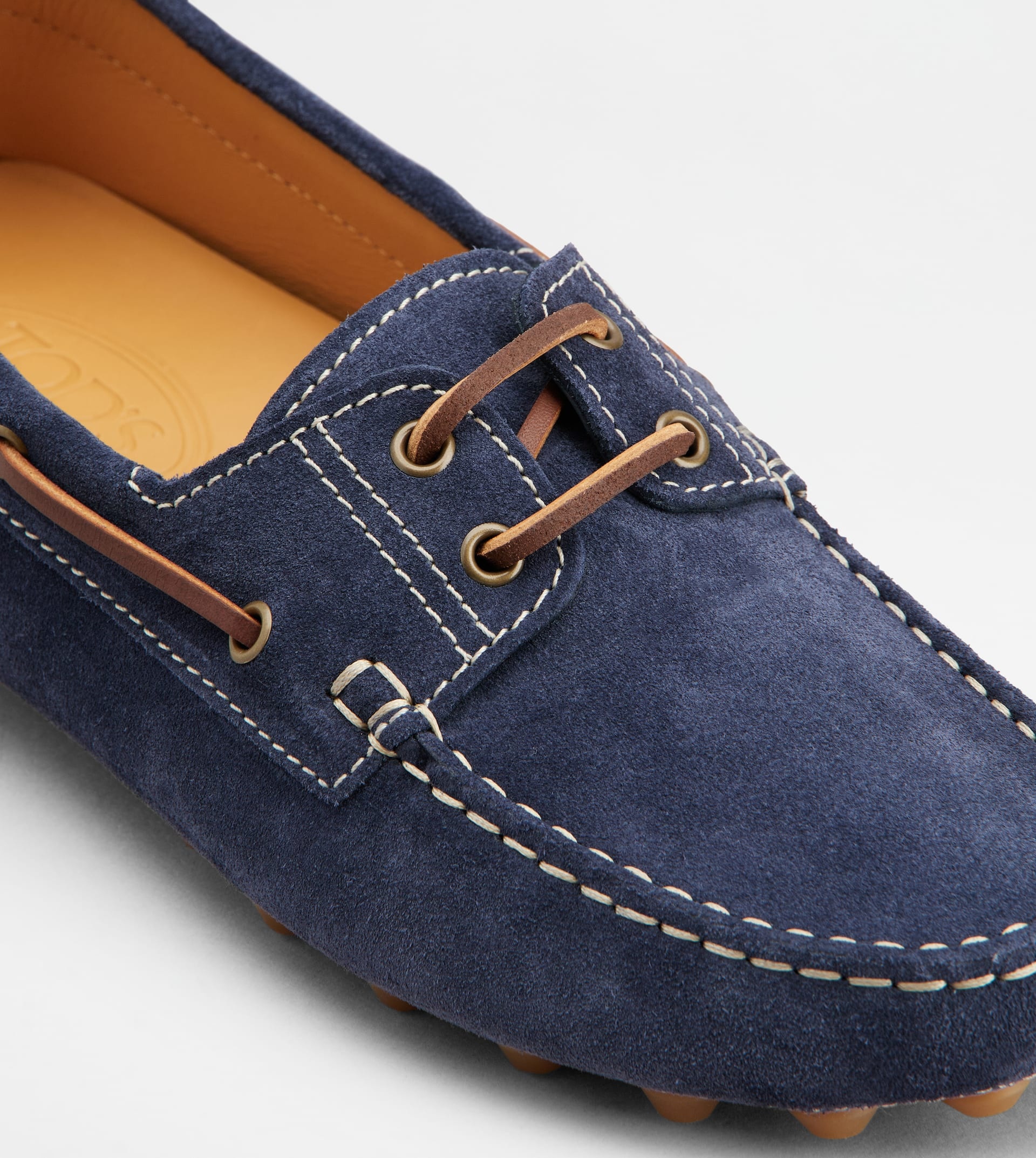 BOAT GOMMINO BUBBLE IN SUEDE - BLUE, BROWN - 6