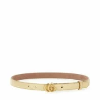 Gucci Women Calfskin Belt Beige - 1