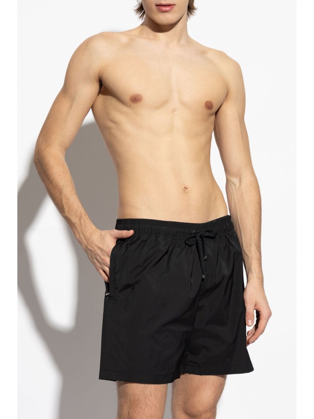 logo-print swim shorts - 2