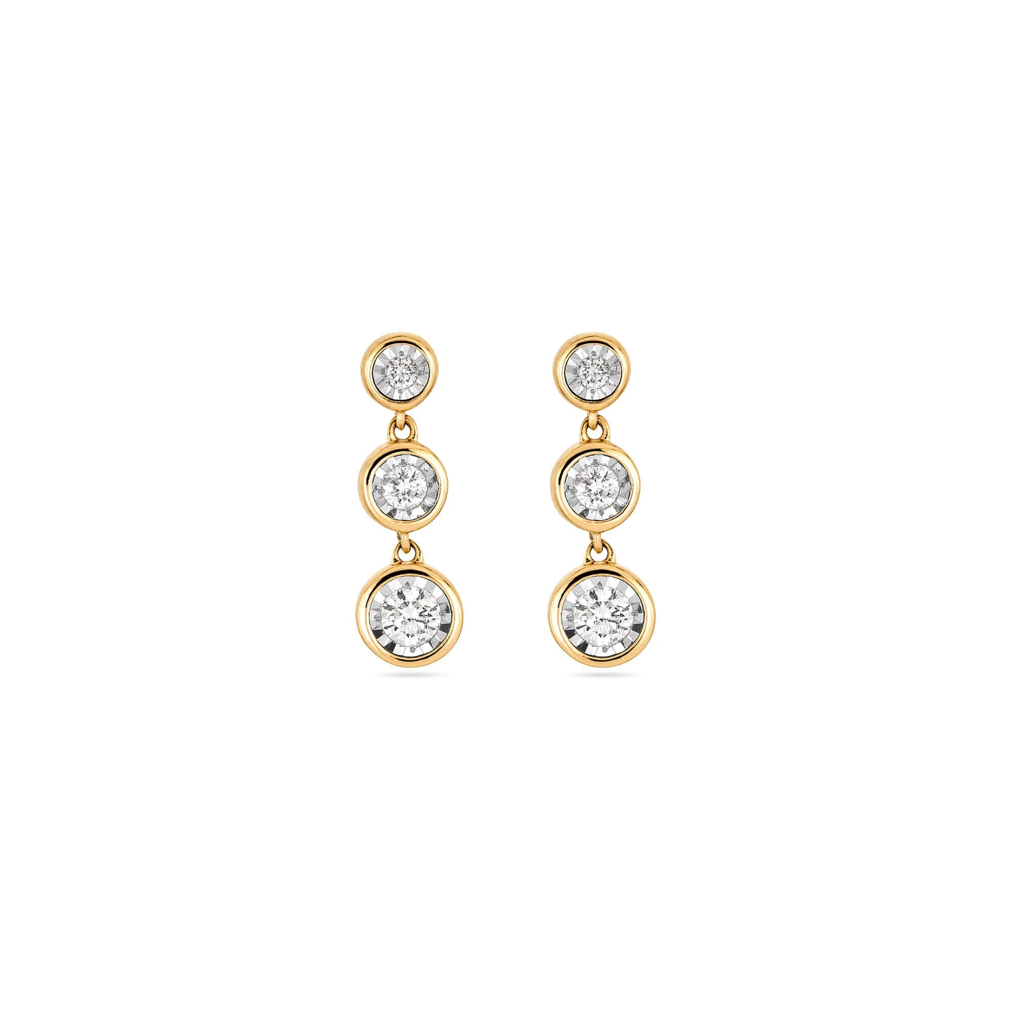 Diamonds By The Dozen Gradient Drop Earrings - 1