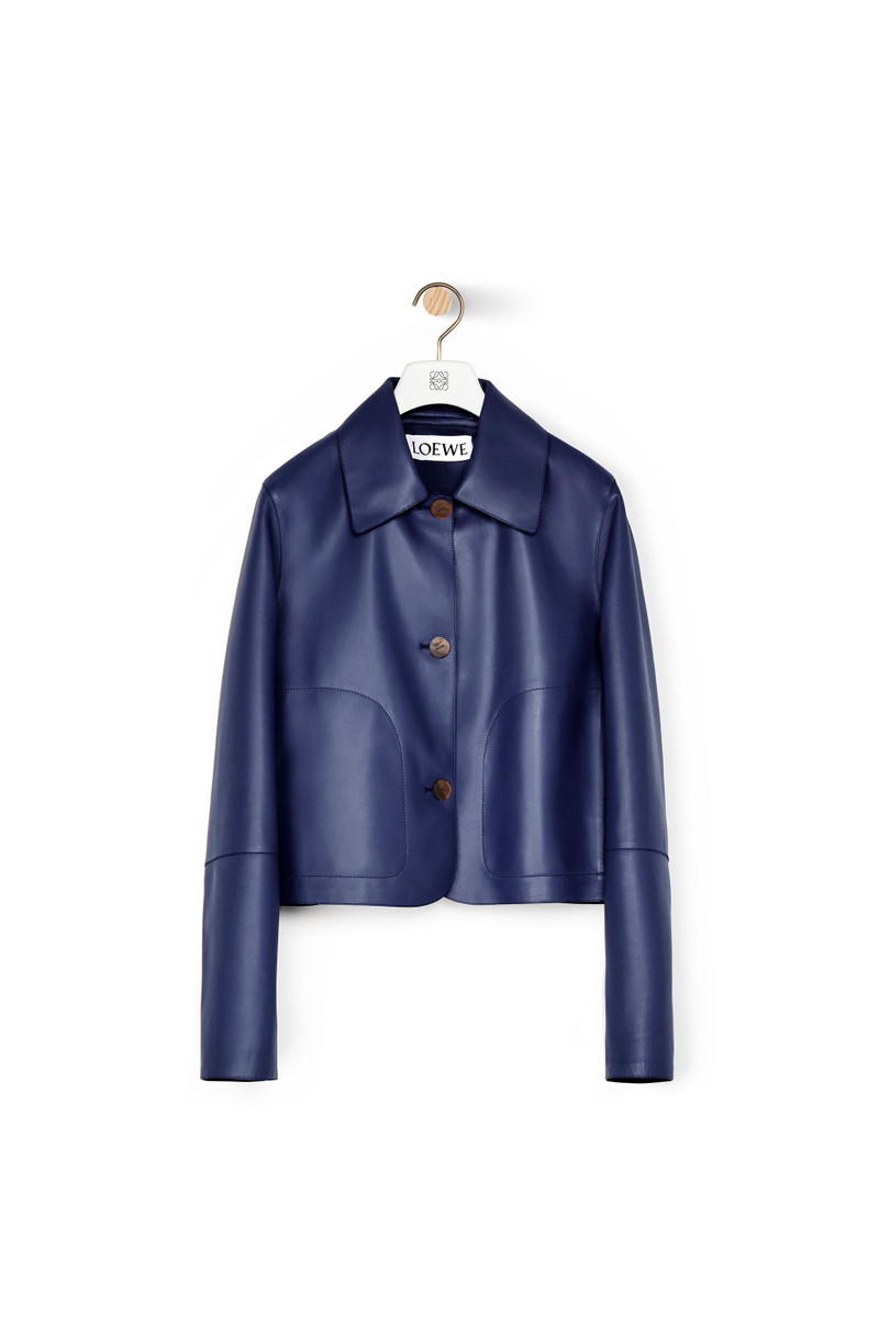Button jacket in nappa - 1