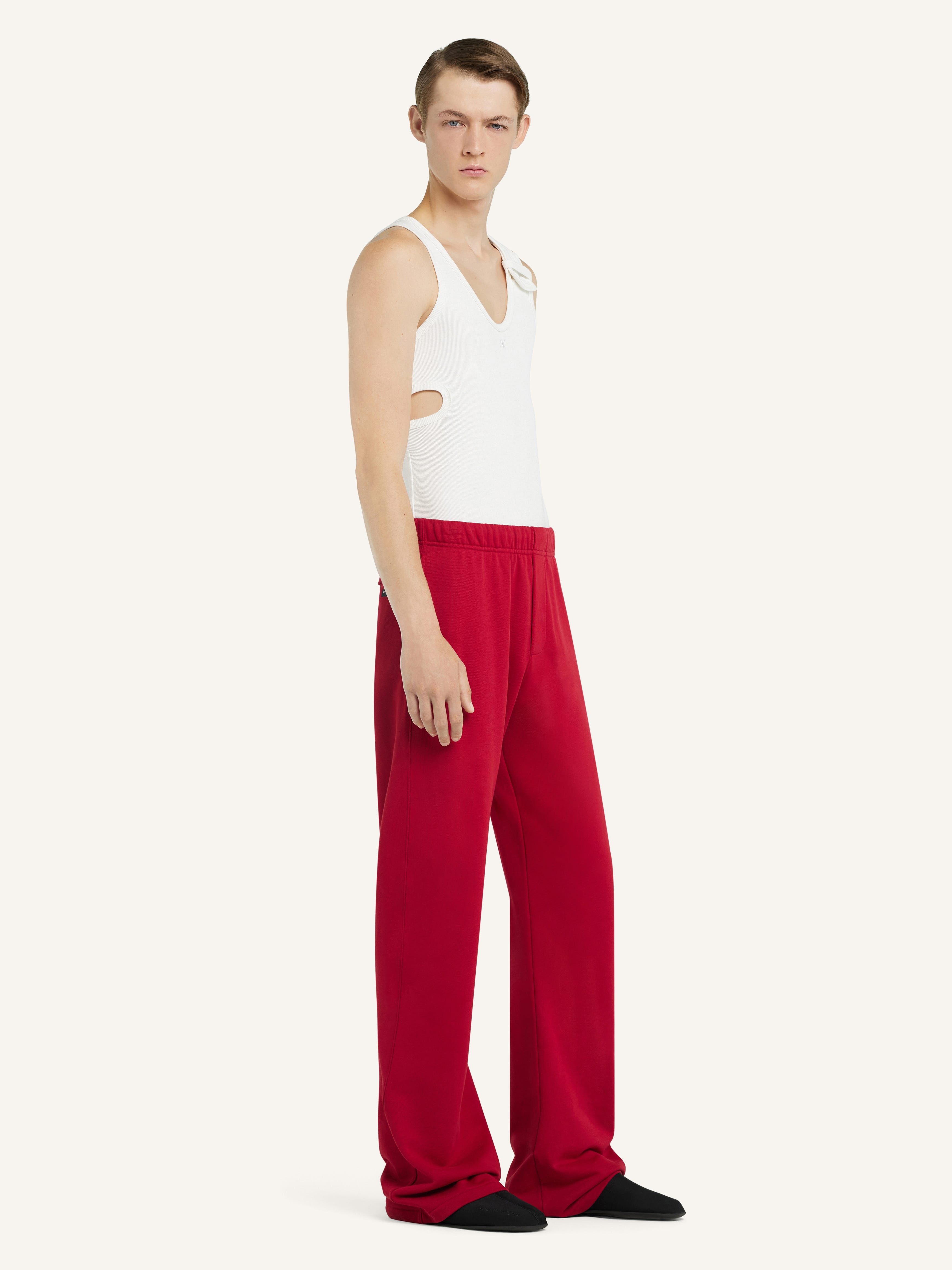 EMBROIDERED FLEECE PANTS - 3
