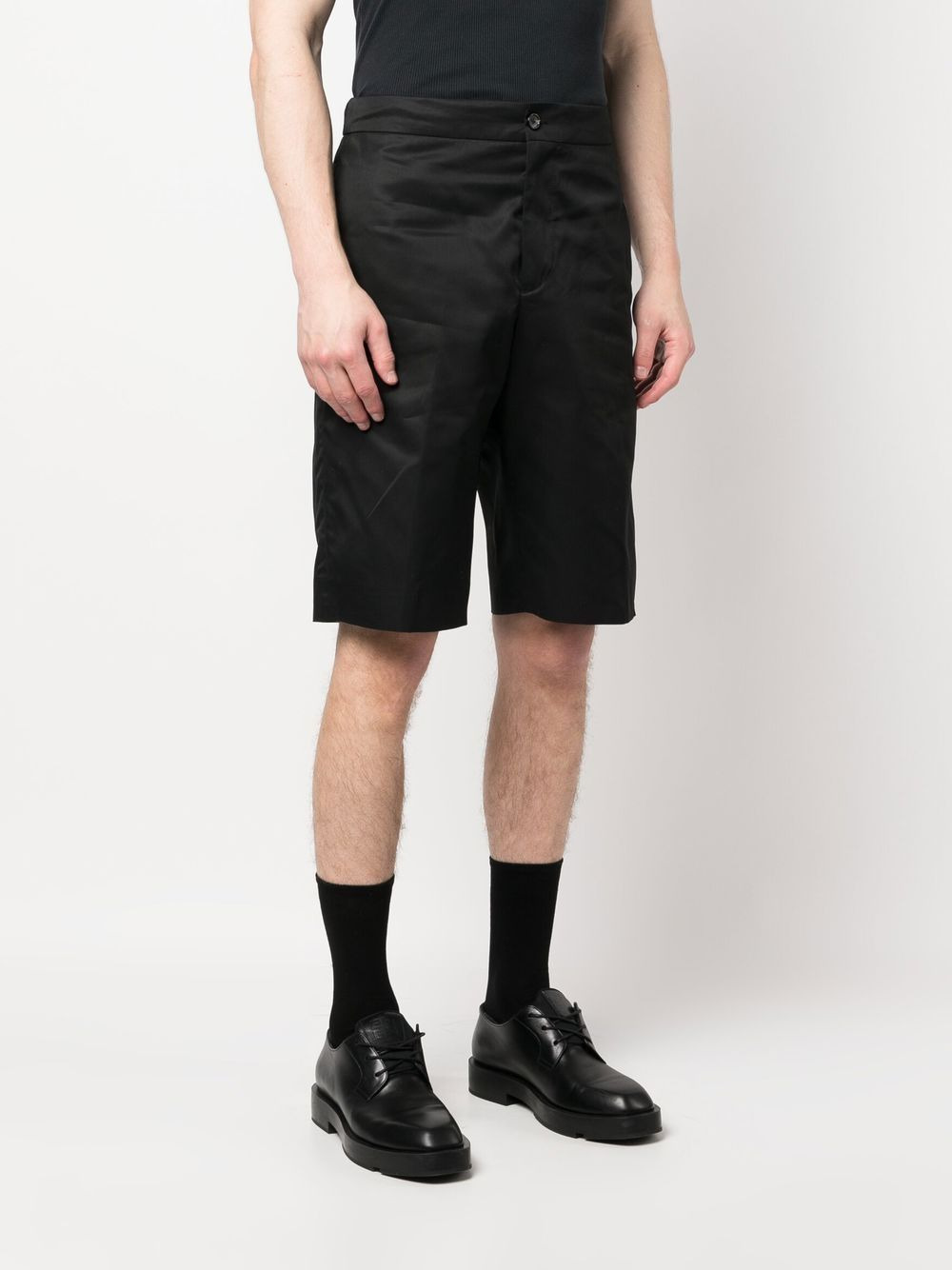 panelled straight-leg shorts - 3