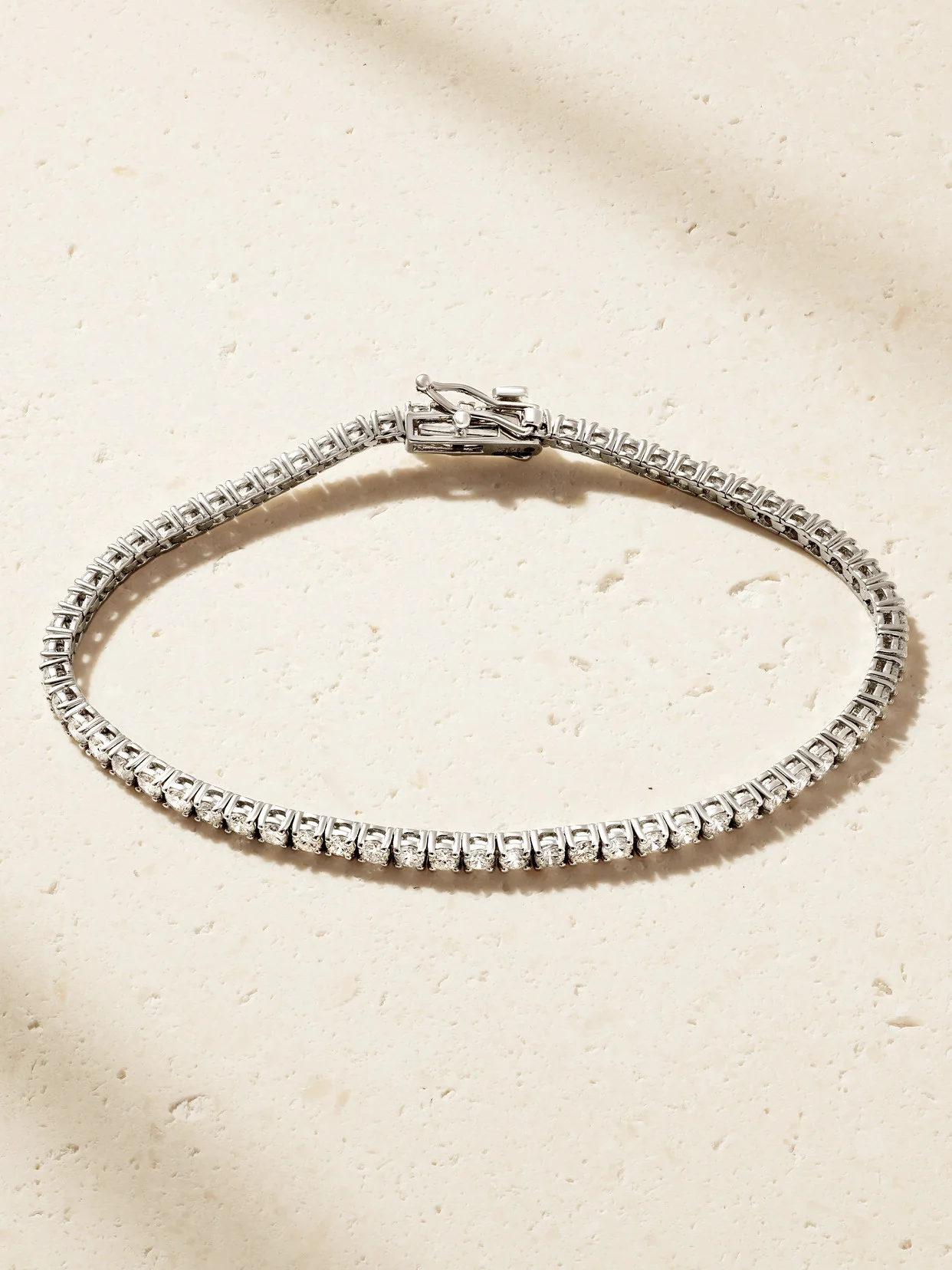 14-karat White Gold Diamond Tennis Bracelet - 1
