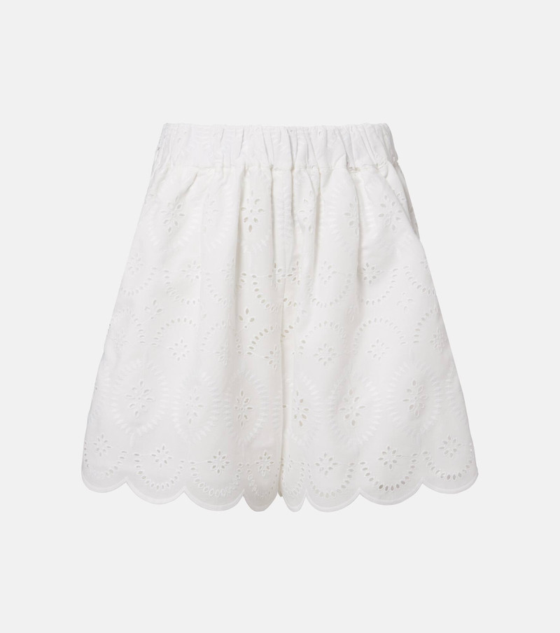 Fondaco broderie anglaise scalloped shorts 1