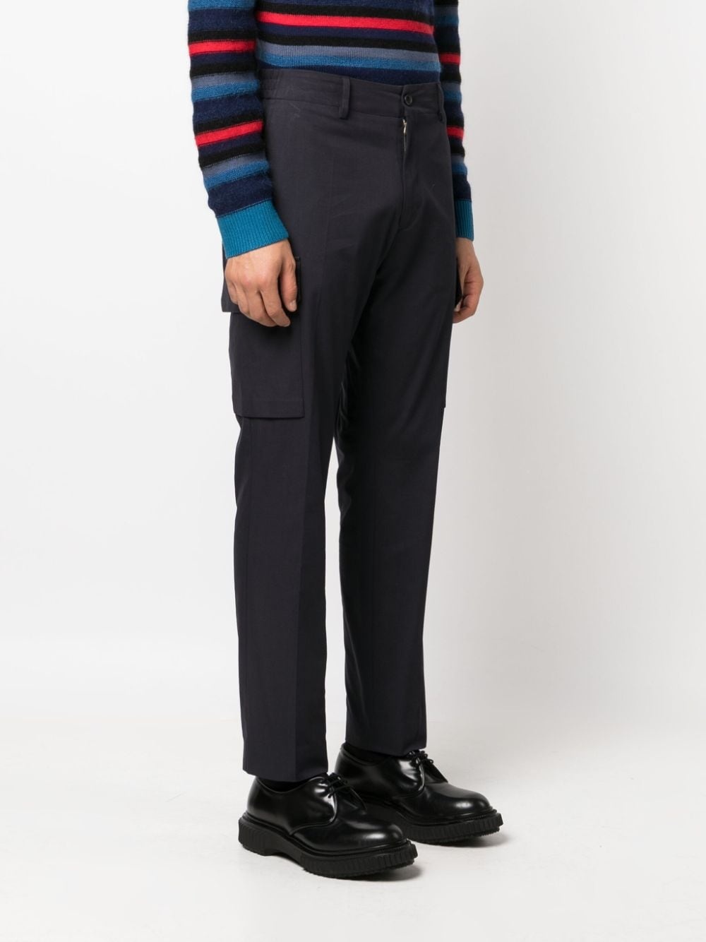 straight-leg cargo trousers - 3
