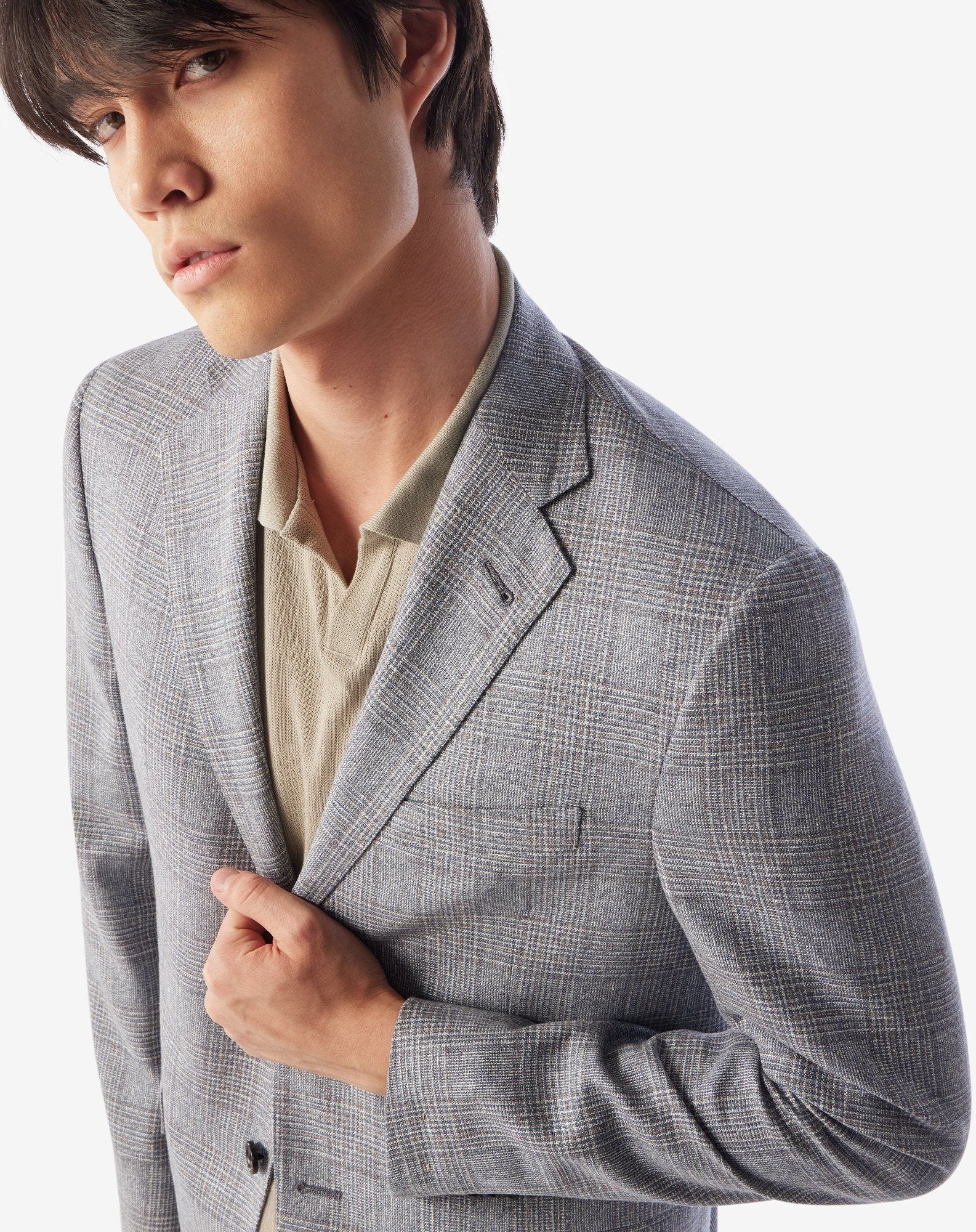 Sugar paper blue silk and wool jacket - 4