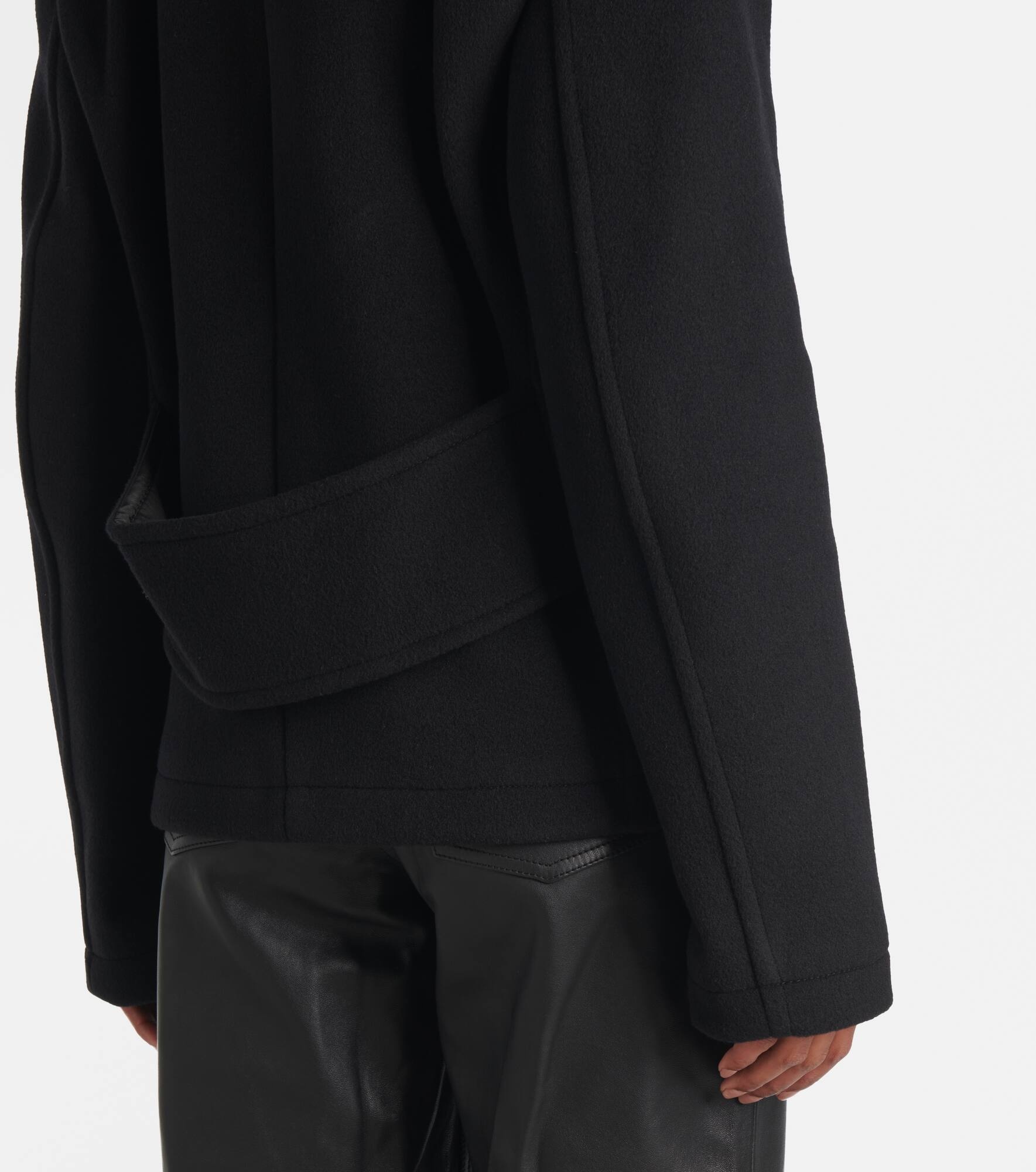 Cropped wool-blend peacoat - 5