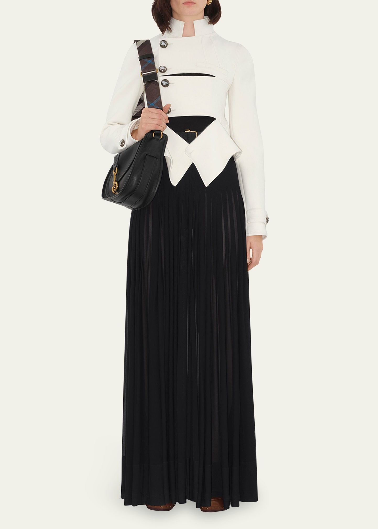 Giu Button-Panel Belted Slim Jacket - 2