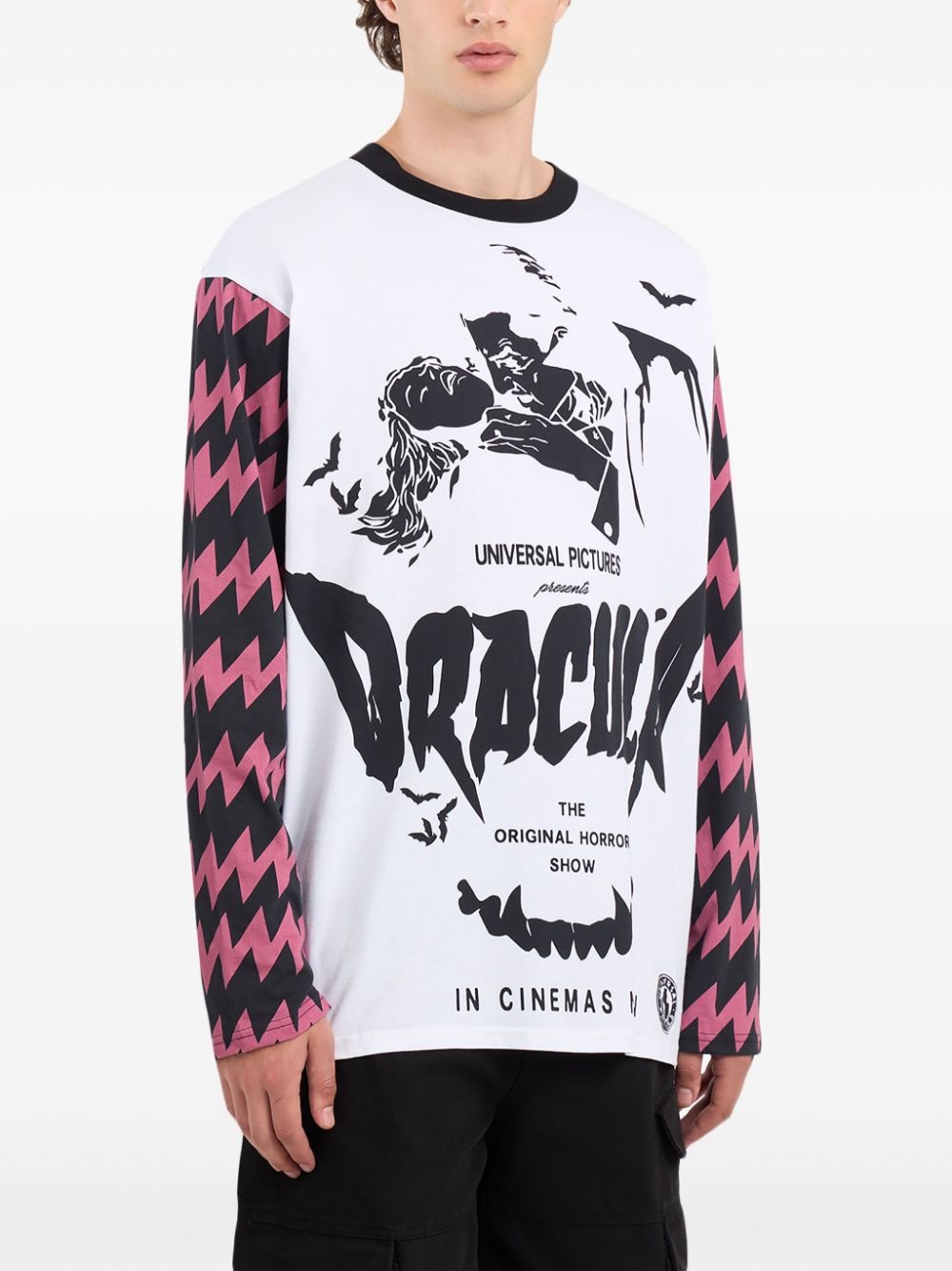 Dracula-print long sleeve t-shirt - 4