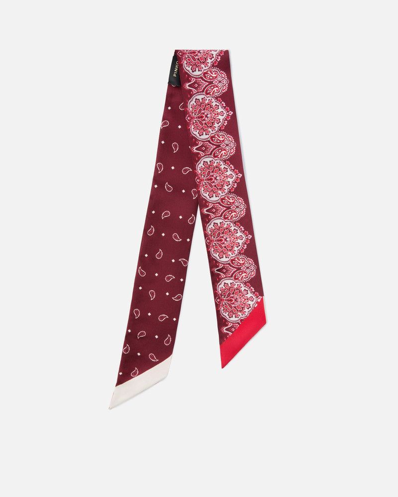 PINKO THIN SCARF WITH FLORAL PAISLEY PRINT outlook