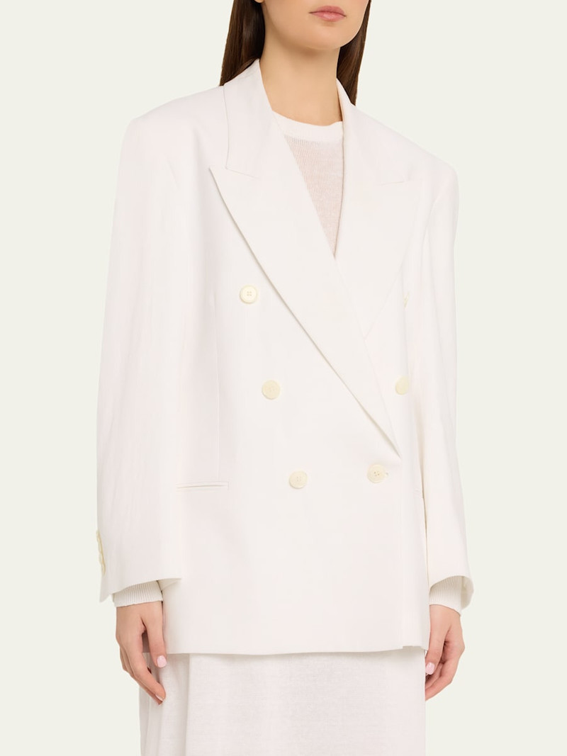 Shawn Linen Double-Breasted Jacket 4
