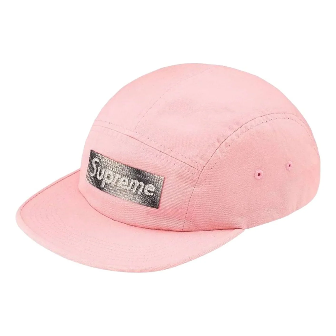 Supreme FW26 Rhinestone Label Camp Cap 'Pink' SUP-FW26-2021-PNK - 1