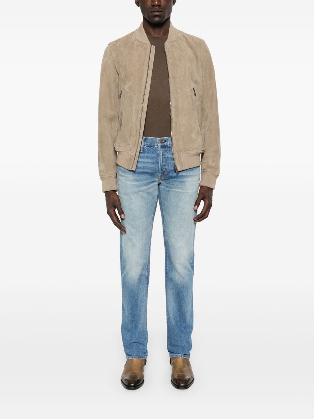 faded-effect jeans - 2