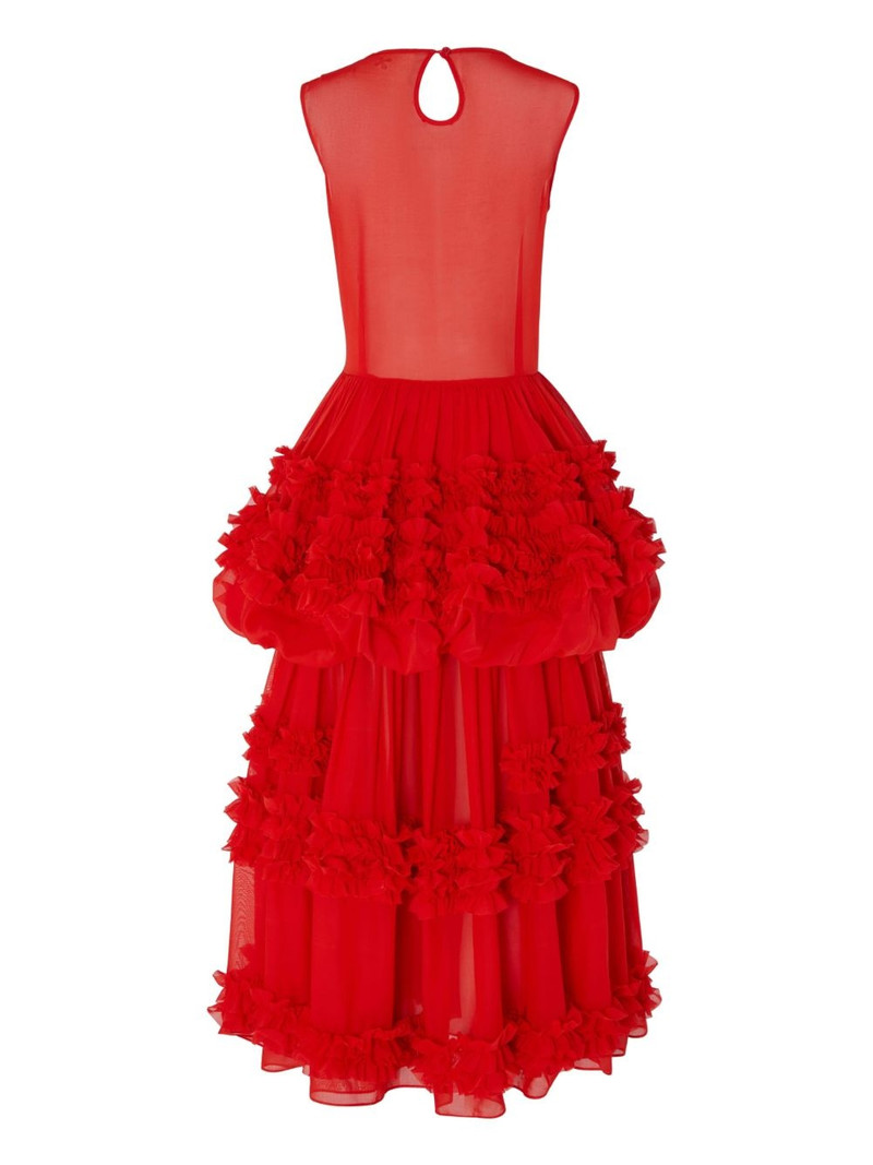 Molly Goddard Dolores ruffled tiered dress outlook