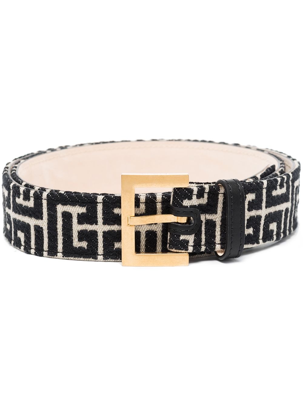 monogram jacquard belt - 1