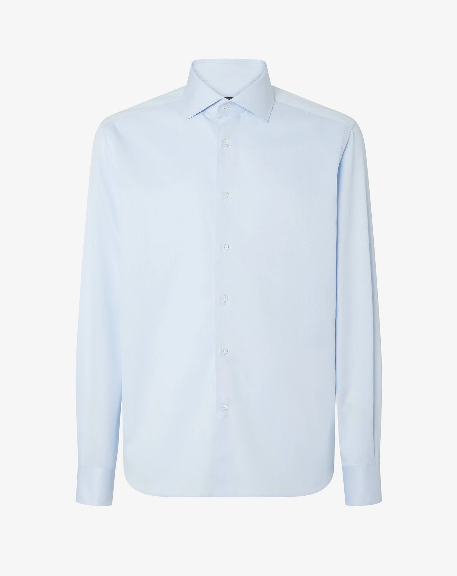 Light Blue cotton twill shirt - 1
