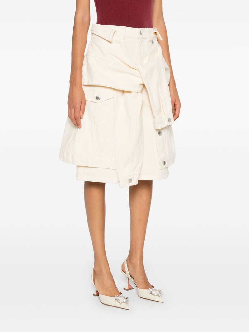 drape-detail shorts 3
