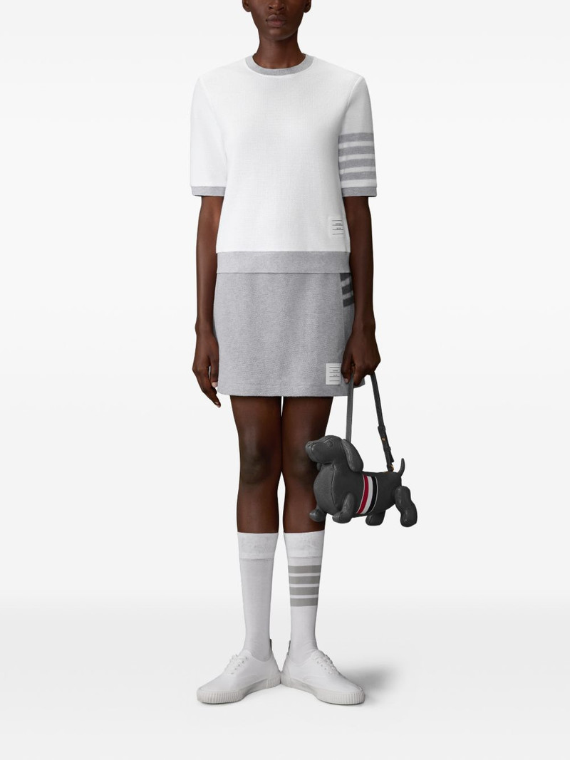 Thom Browne textured pique 4-bar tee T-shirt outlook