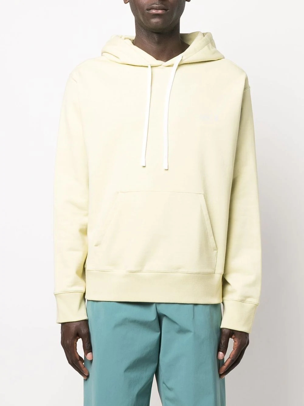 pouch-pocket cotton hoodie - 3