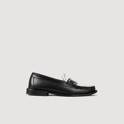 Sandro TWO-TONE STUDDED LOAFERS outlook