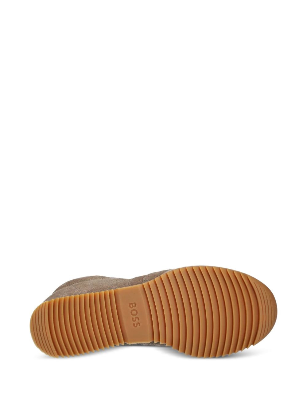 suede leather low-top sneakers - 5