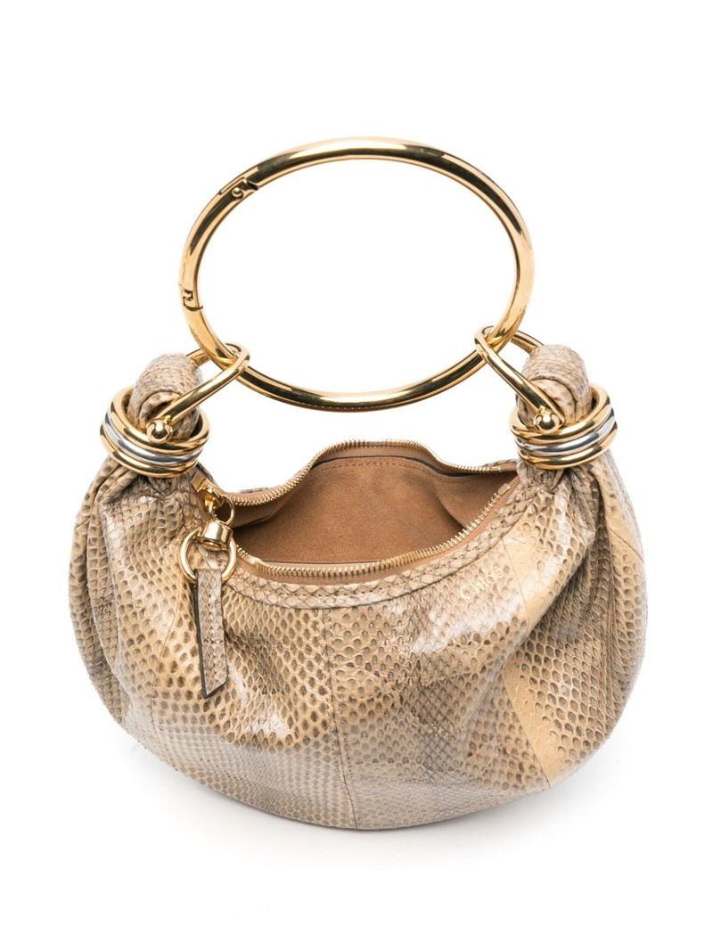 embellished watersnake shoulder bag 5