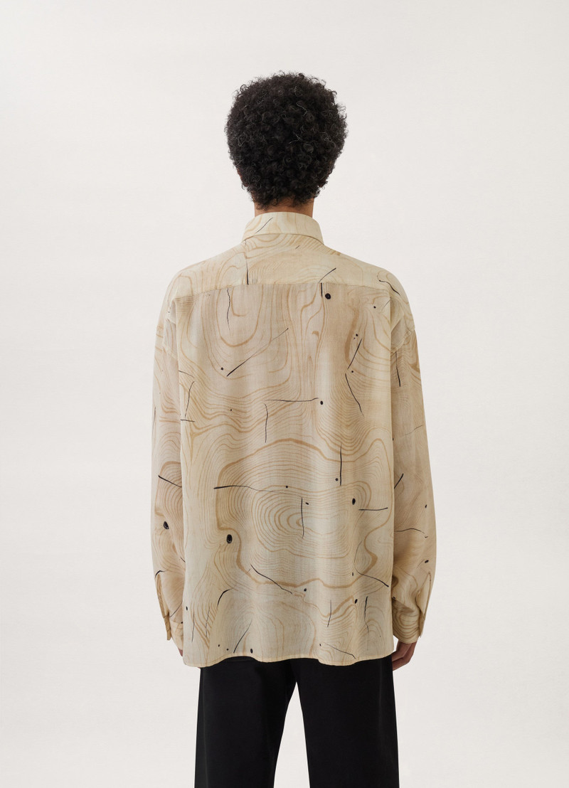 PRINTED REGULAR COLLAR TWISTED SHIRT
WOOD WOOL PRINT 5