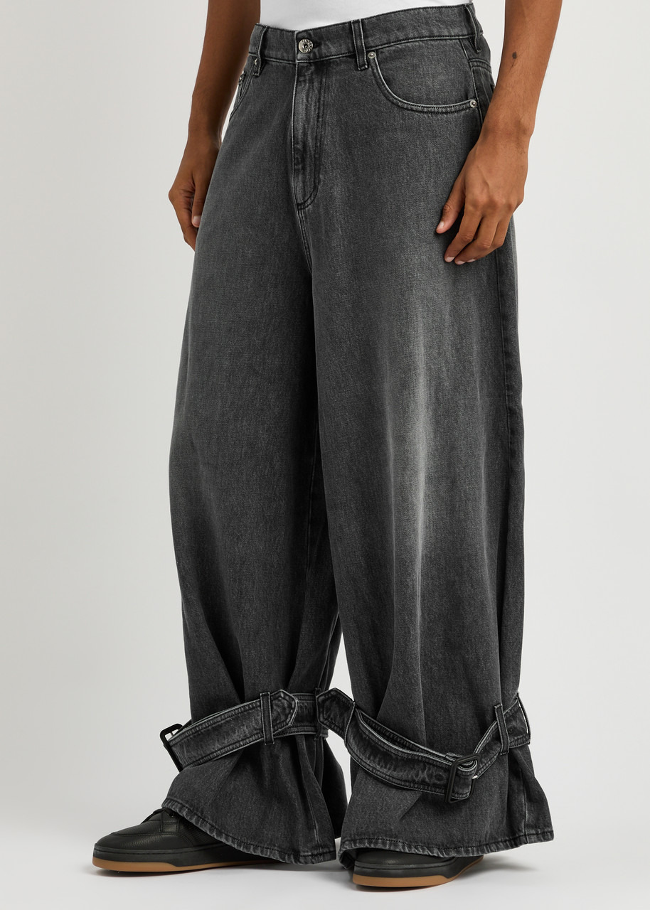 JW Anderson Buckled-cuff Wide-leg Jeans - 2