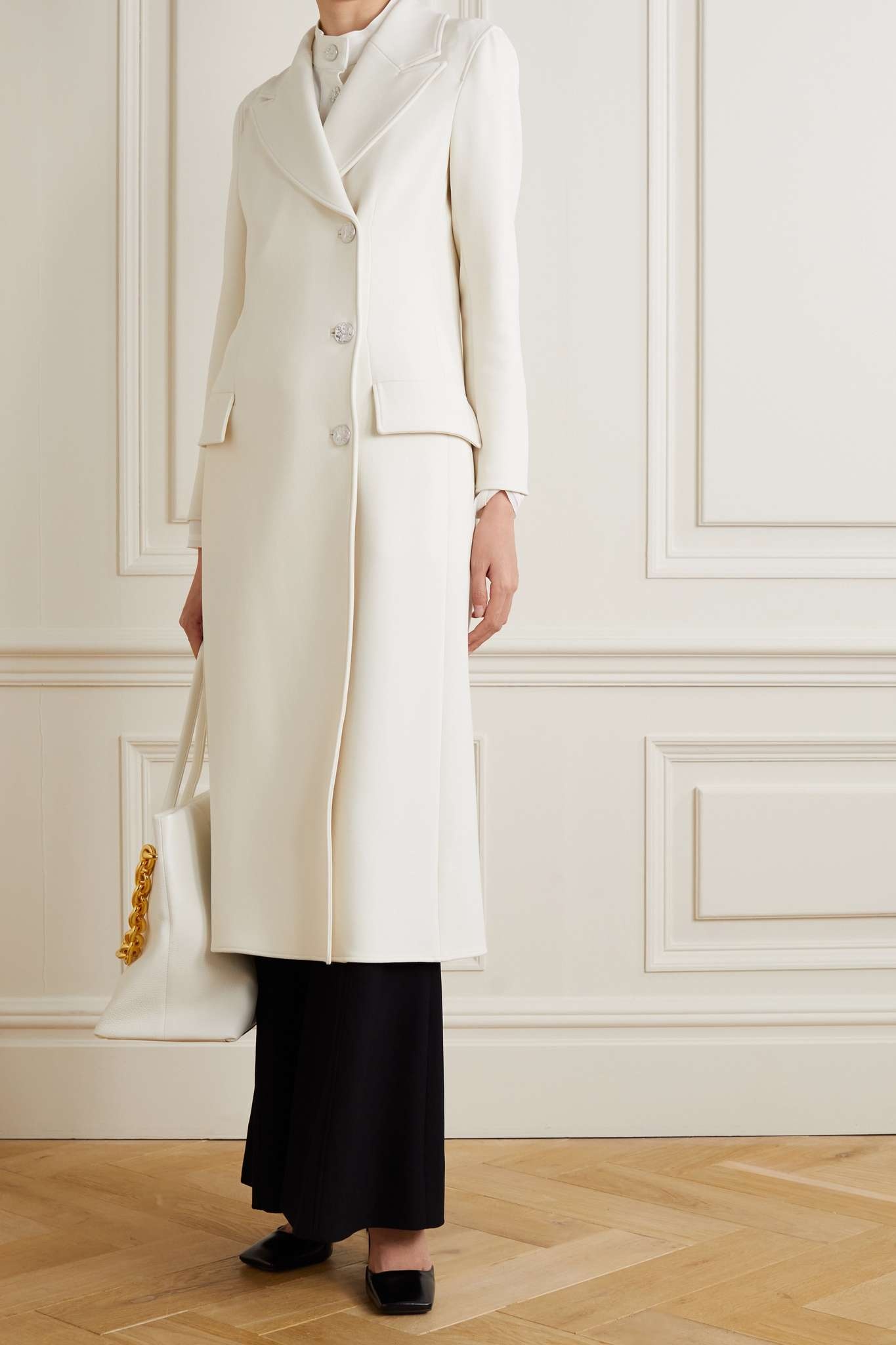 Stretch-crepe coat - 3