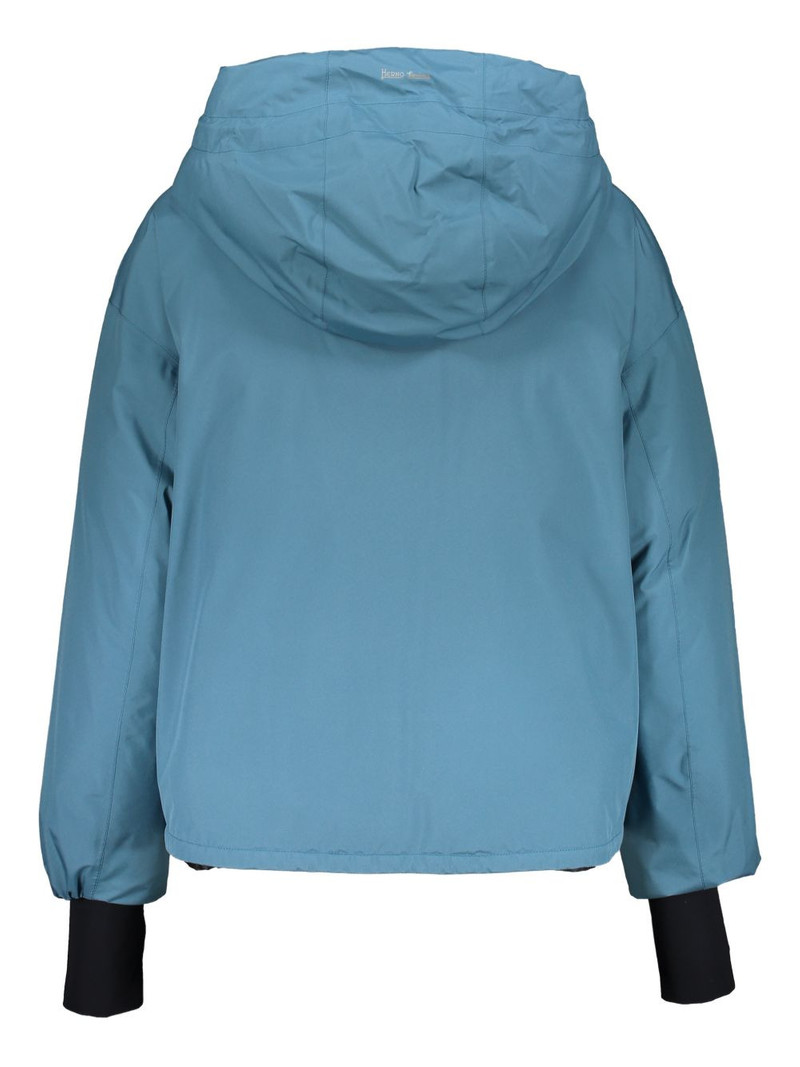 Herno zip-up hooded down jacket outlook