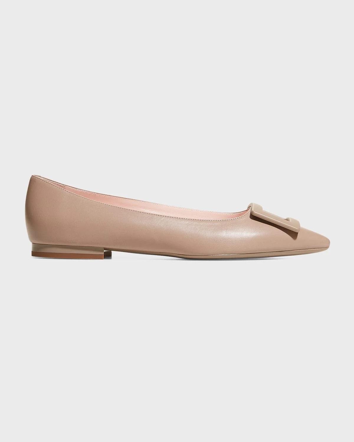 Gommettine Leather Buckle Ballerina Flats - 1