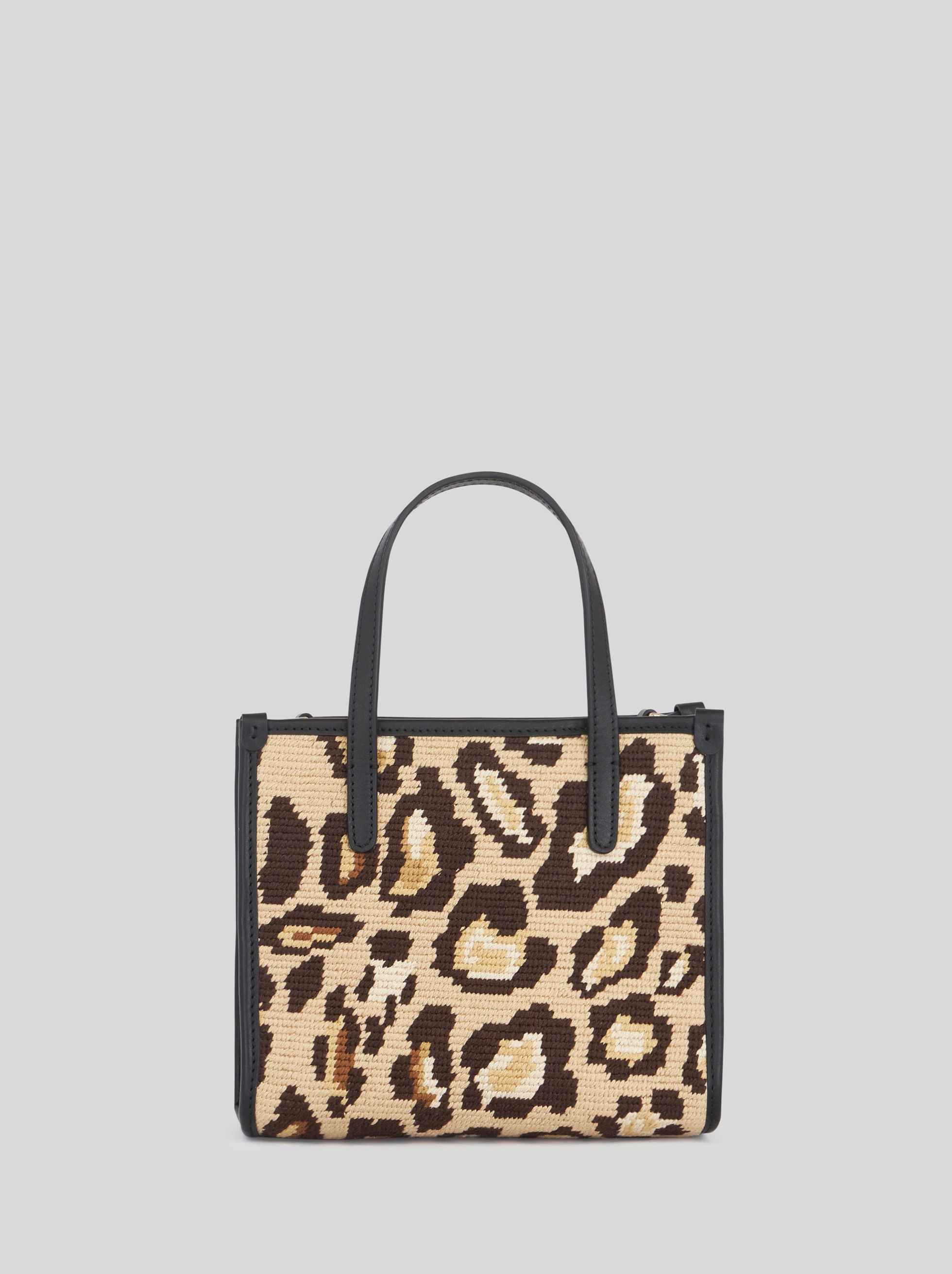 MINI SHOPPING BAG WITH ANIMALIER EMBROIDERY - 3