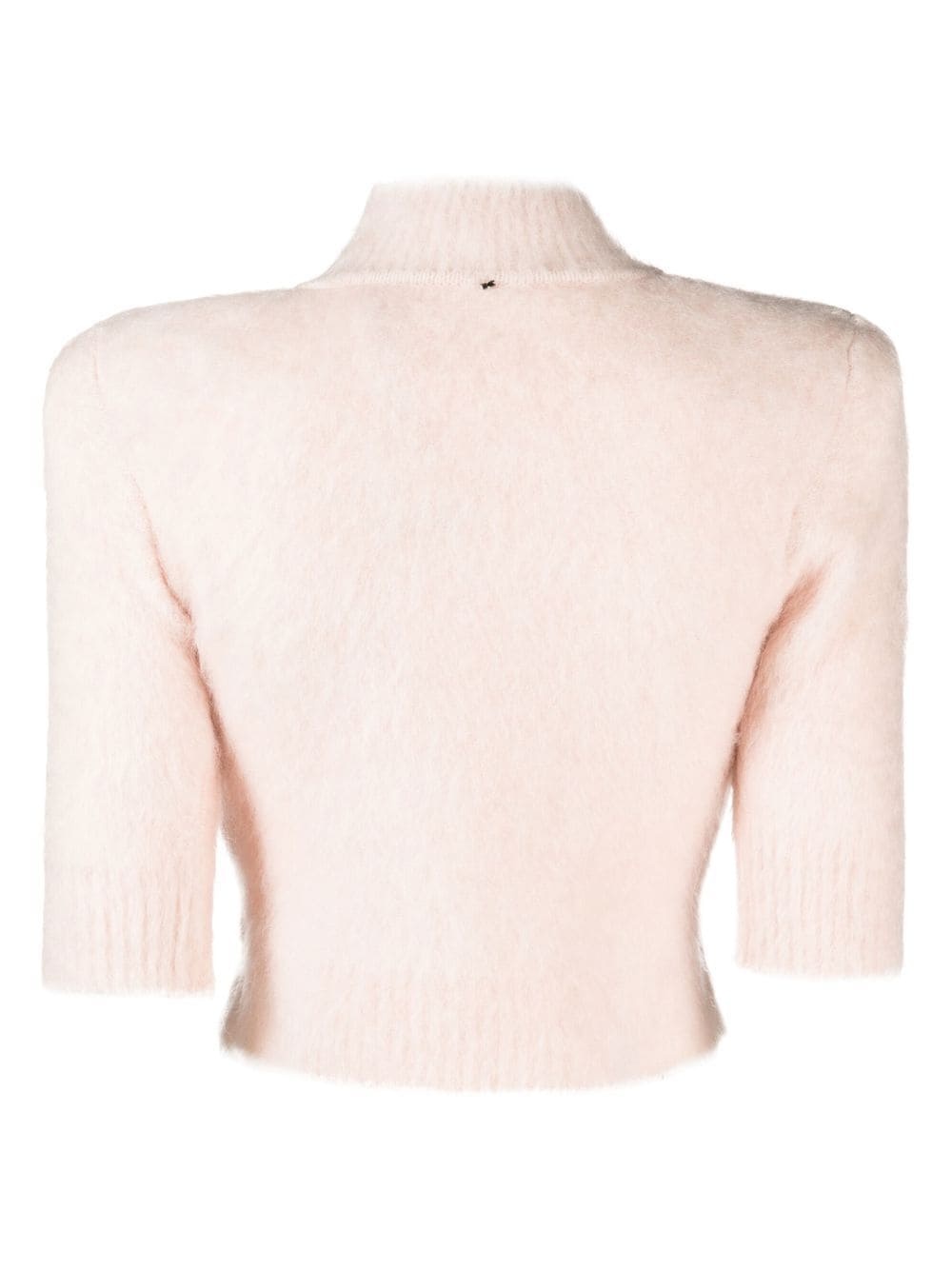 high neck cropped jumper - 2