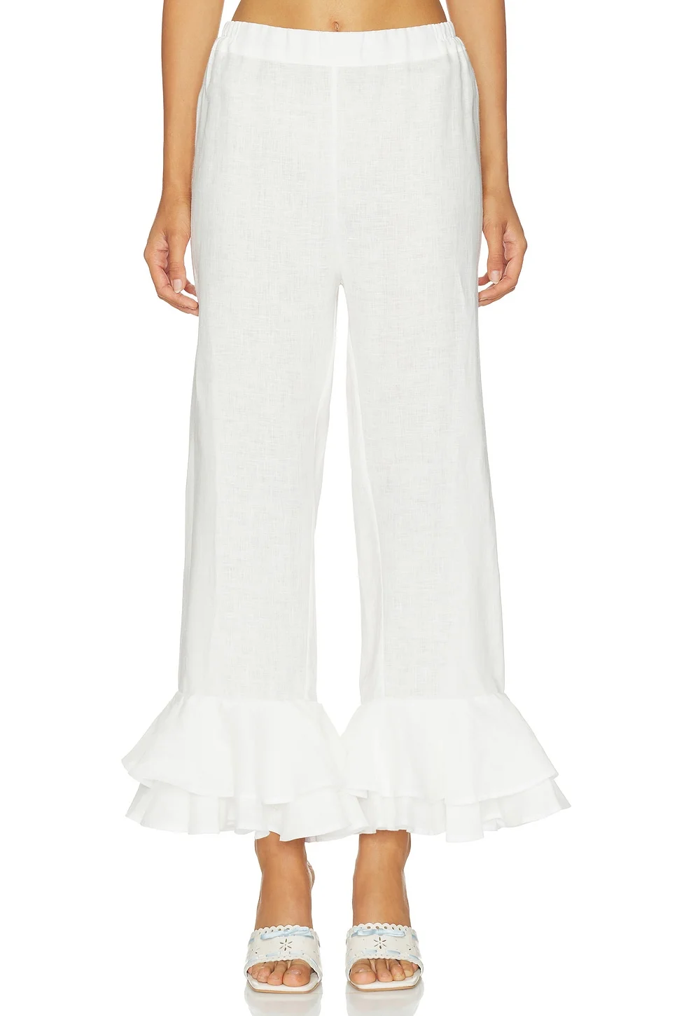 Cha-cha Linen Lounge Pants With Headscarf - 1