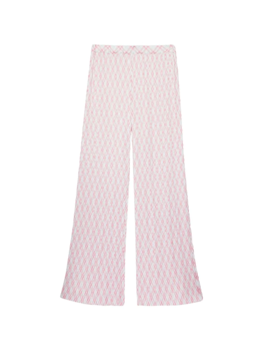 pleated checked trousers - 1