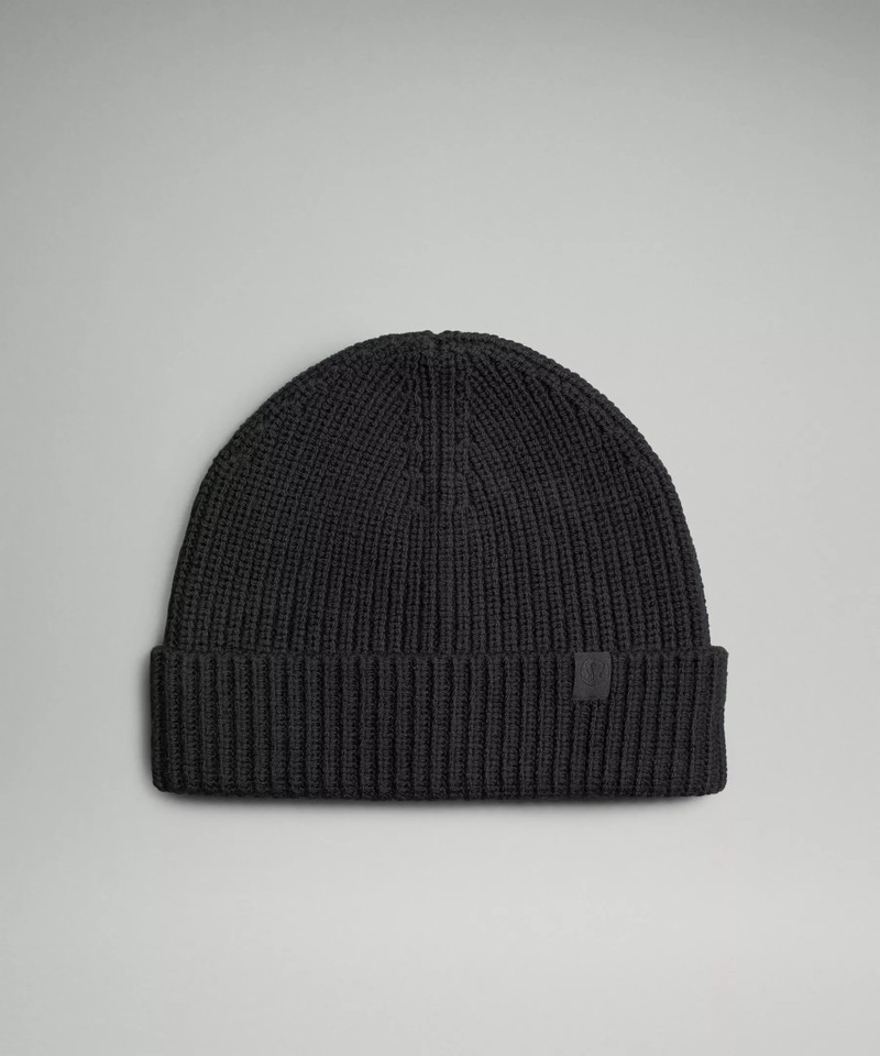 Close-Fit Wool-Blend Ribbed Knit Beanie 1