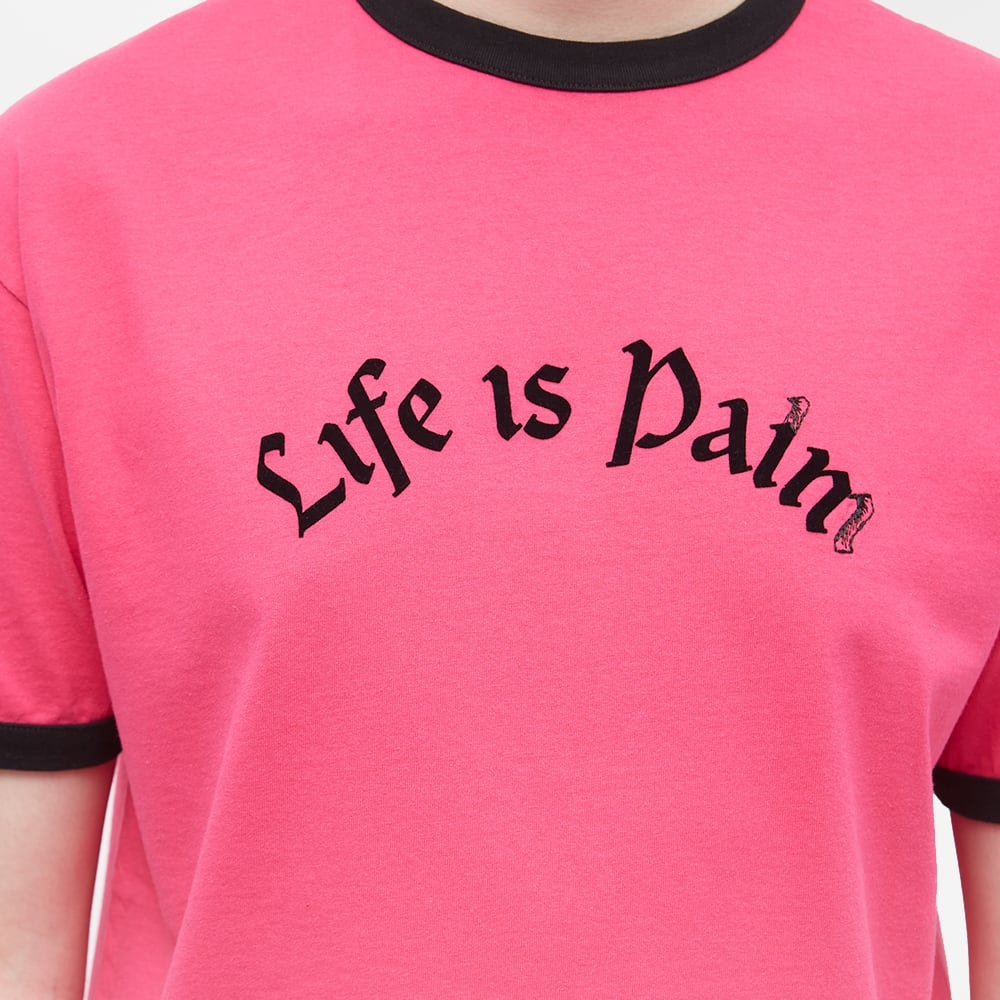 Palm Angels Life is Palm Ringer T-Shirt - 5