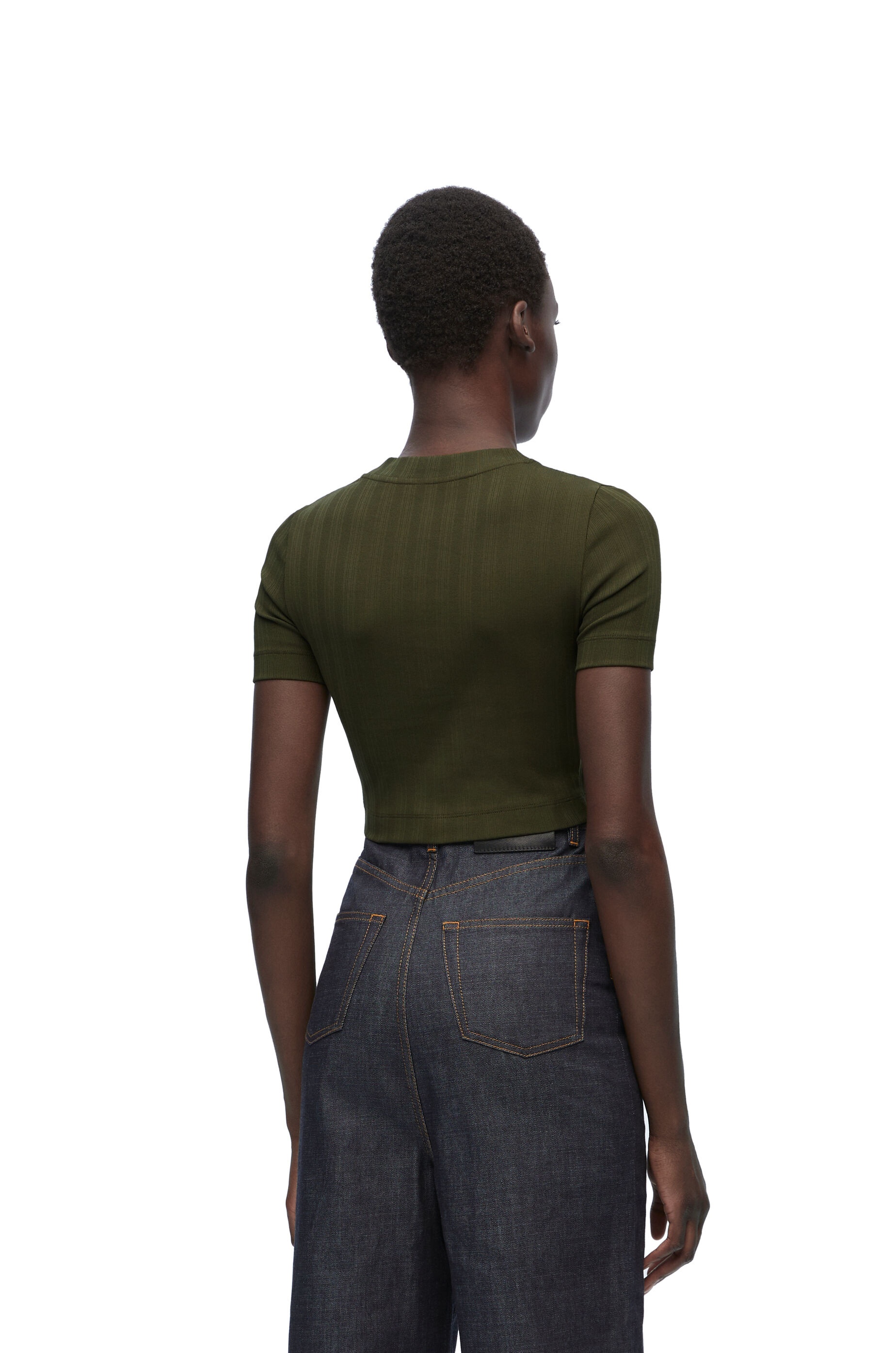 Cropped top in cotton - 4
