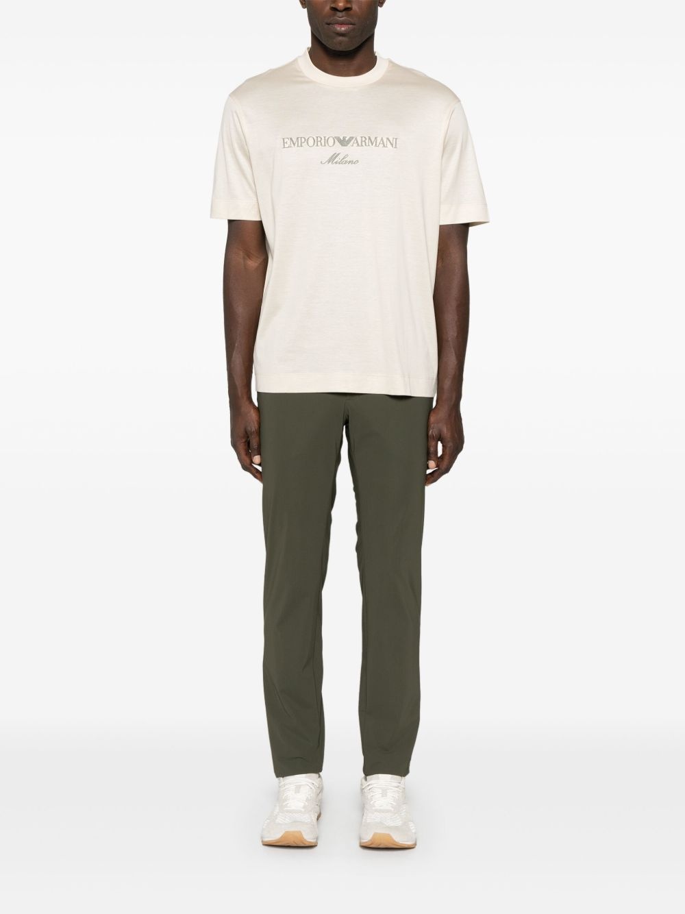 logo-embroidered T-shirt - 2